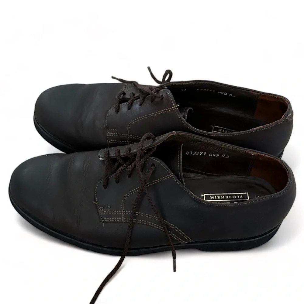 FLS Florsheim Men’s 9.5 Deep Brown Oxford Shoes Dress Shoes or Casual